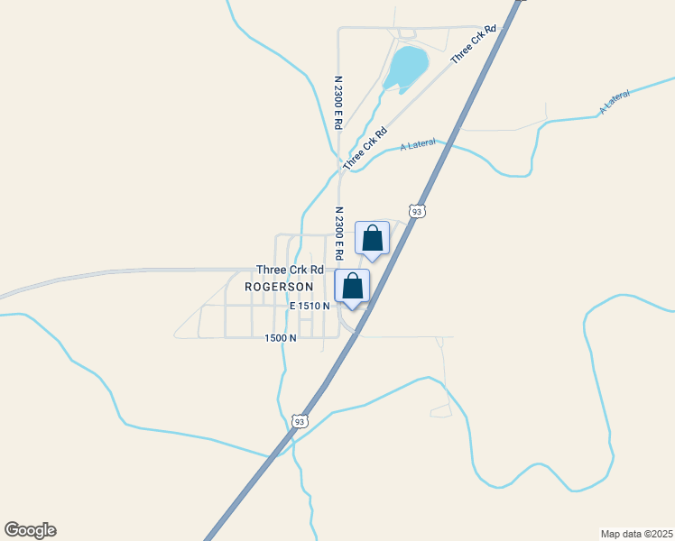 map of restaurants, bars, coffee shops, grocery stores, and more near in Twin Falls County