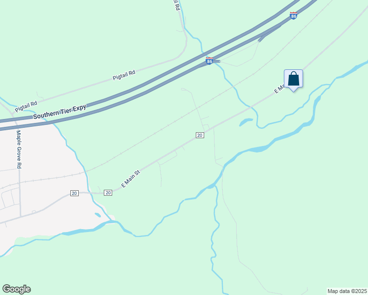 map of restaurants, bars, coffee shops, grocery stores, and more near 6531 County Road 20 in Friendship