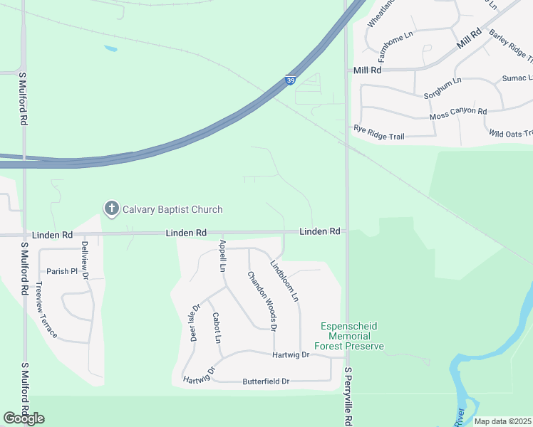 map of restaurants, bars, coffee shops, grocery stores, and more near 6738 Linden Road in Rockford