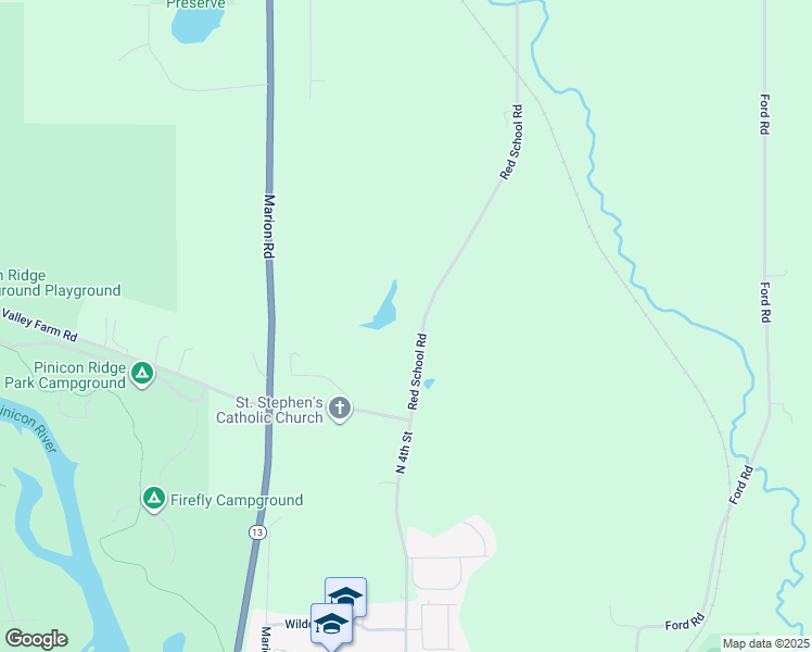 map of restaurants, bars, coffee shops, grocery stores, and more near 4898 Red School Road in Central City