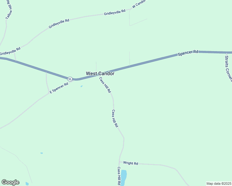 map of restaurants, bars, coffee shops, grocery stores, and more near 37 Cass Hill Road in Candor