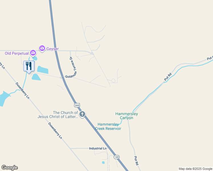 map of restaurants, bars, coffee shops, grocery stores, and more near 95908 East Goldmohr Lane in Lakeview
