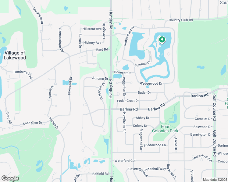 map of restaurants, bars, coffee shops, grocery stores, and more near 825 Kimberly Lane in Crystal Lake