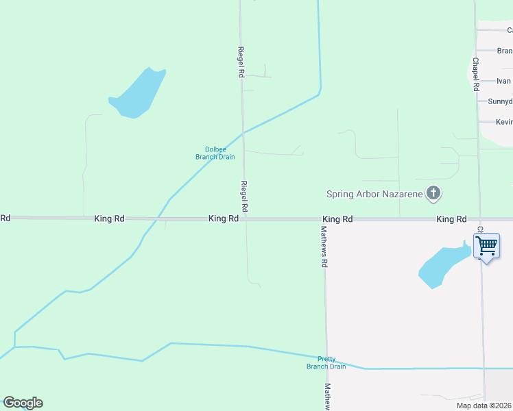 map of restaurants, bars, coffee shops, grocery stores, and more near 8792 King Rd in Parma