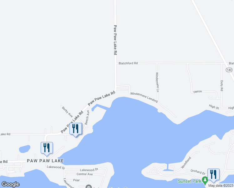 map of restaurants, bars, coffee shops, grocery stores, and more near 8110 North Bay Drive in Watervliet