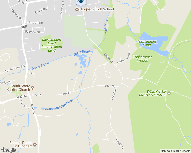 map of restaurants, bars, coffee shops, grocery stores, and more near 112 Thistle Patch Way in Hingham