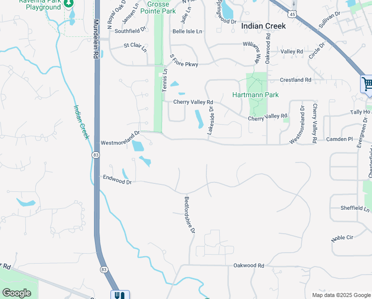 map of restaurants, bars, coffee shops, grocery stores, and more near 885 Westmoreland Drive in Vernon Hills