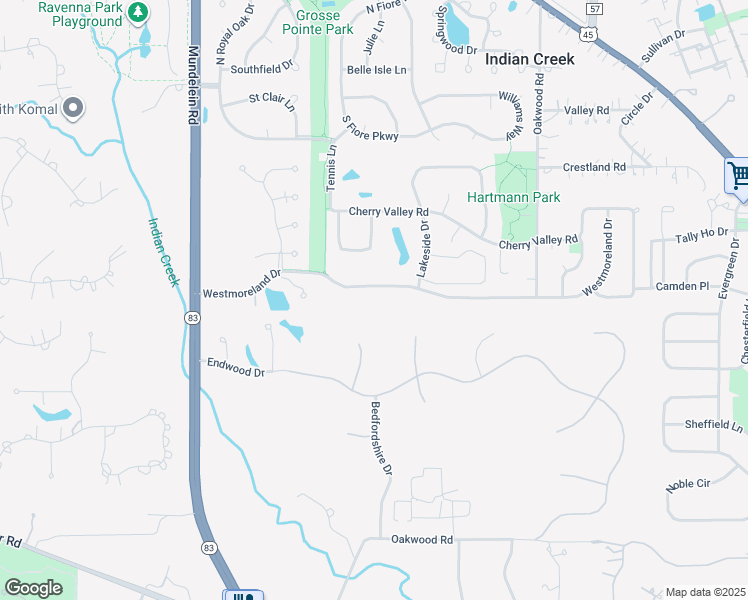 map of restaurants, bars, coffee shops, grocery stores, and more near 895 Westmoreland Drive in Vernon Hills