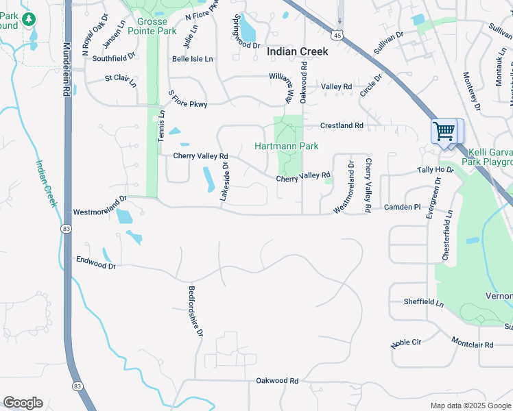 map of restaurants, bars, coffee shops, grocery stores, and more near 745 Court of Birch in Vernon Hills