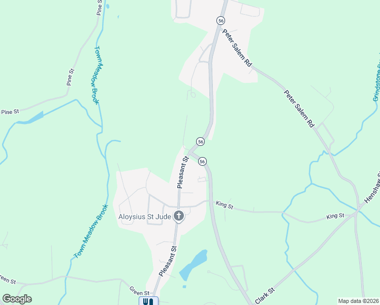 map of restaurants, bars, coffee shops, grocery stores, and more near 0 Huntoon Memorial Highway in Leicester