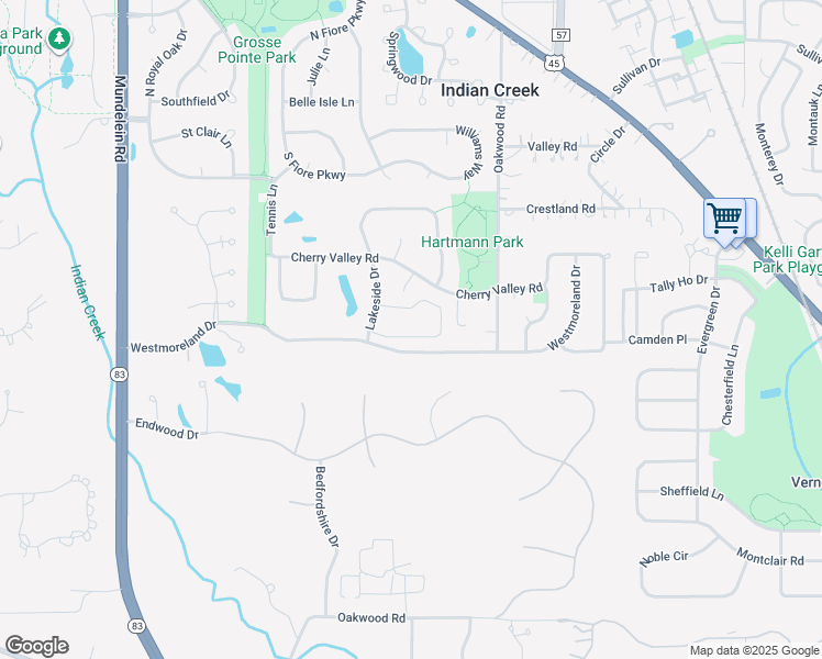 map of restaurants, bars, coffee shops, grocery stores, and more near 740 Court of Birch in Vernon Hills