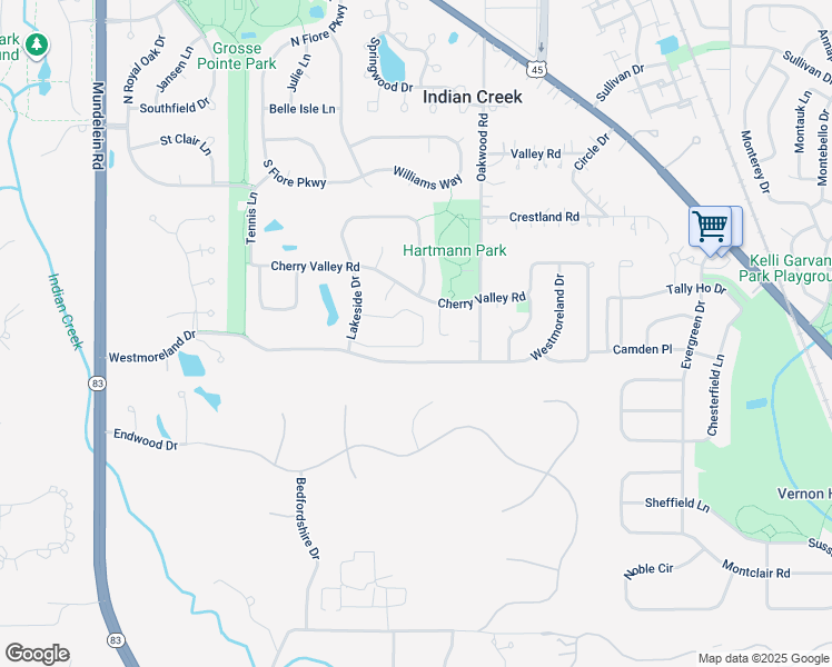 map of restaurants, bars, coffee shops, grocery stores, and more near 725 Court of Spruce in Vernon Hills