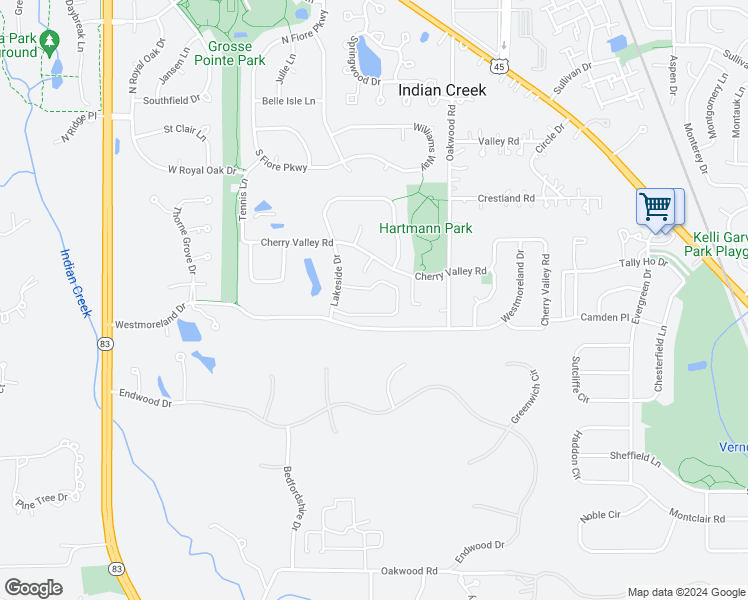 map of restaurants, bars, coffee shops, grocery stores, and more near 725 Court of Spruce in Vernon Hills