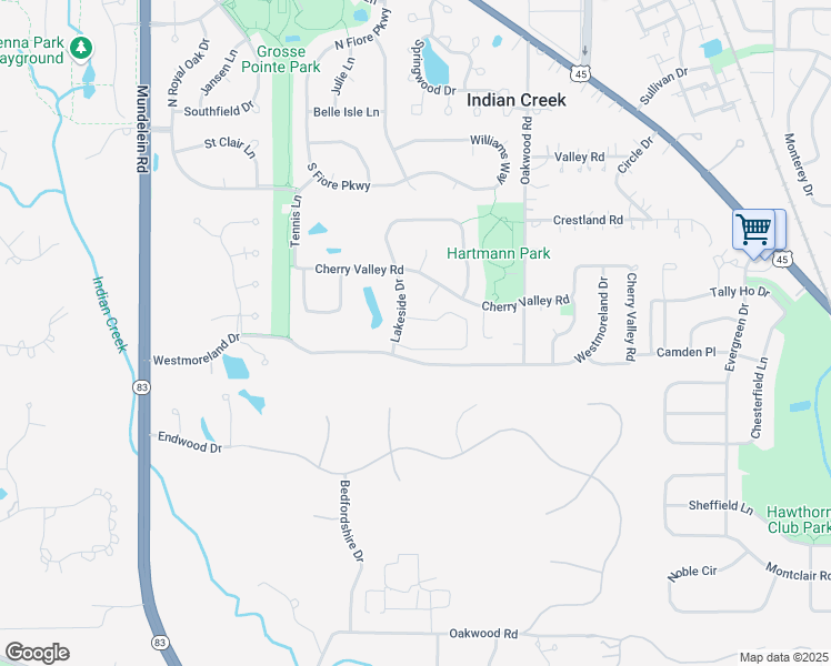 map of restaurants, bars, coffee shops, grocery stores, and more near 795 Court of Spruce in Vernon Hills