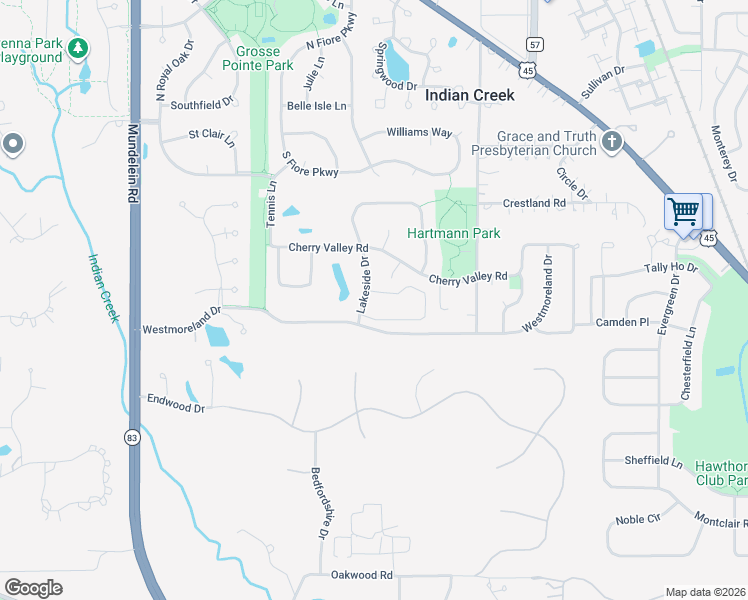 map of restaurants, bars, coffee shops, grocery stores, and more near 795 Court of Spruce in Vernon Hills