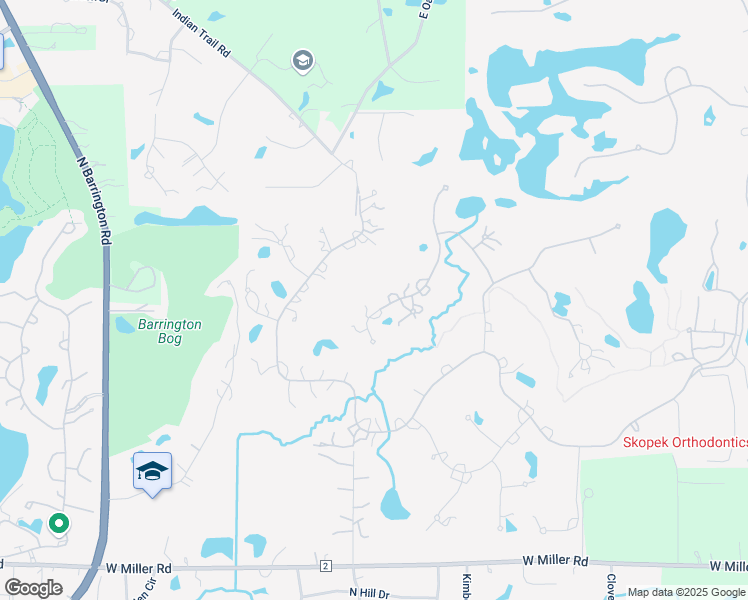 map of restaurants, bars, coffee shops, grocery stores, and more near 70 Hillburn Lane in North Barrington