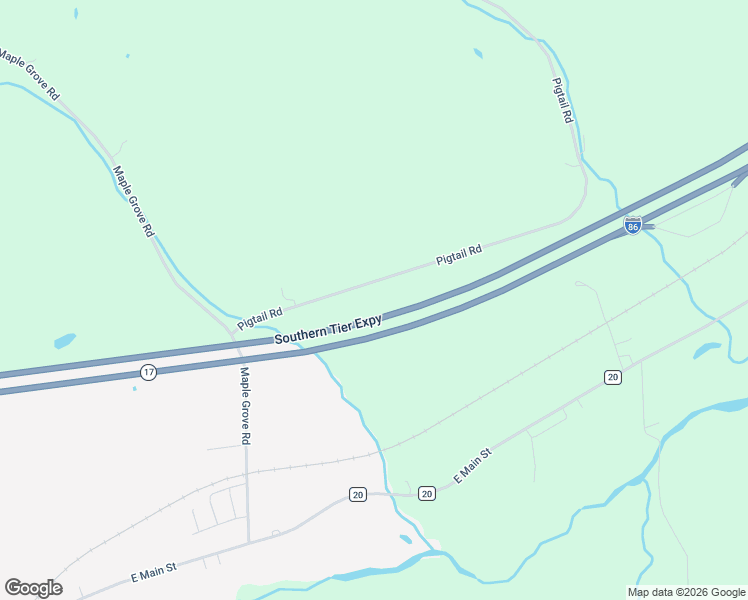 map of restaurants, bars, coffee shops, grocery stores, and more near Southern Tier Expressway in Friendship