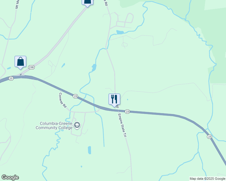 map of restaurants, bars, coffee shops, grocery stores, and more near 162 Middle Road in Hudson