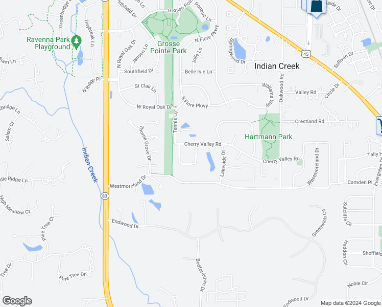 map of restaurants, bars, coffee shops, grocery stores, and more near 210 East Court of Shorewood in Vernon Hills