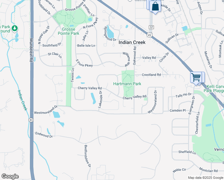map of restaurants, bars, coffee shops, grocery stores, and more near 712 Cherry Valley Road in Vernon Hills