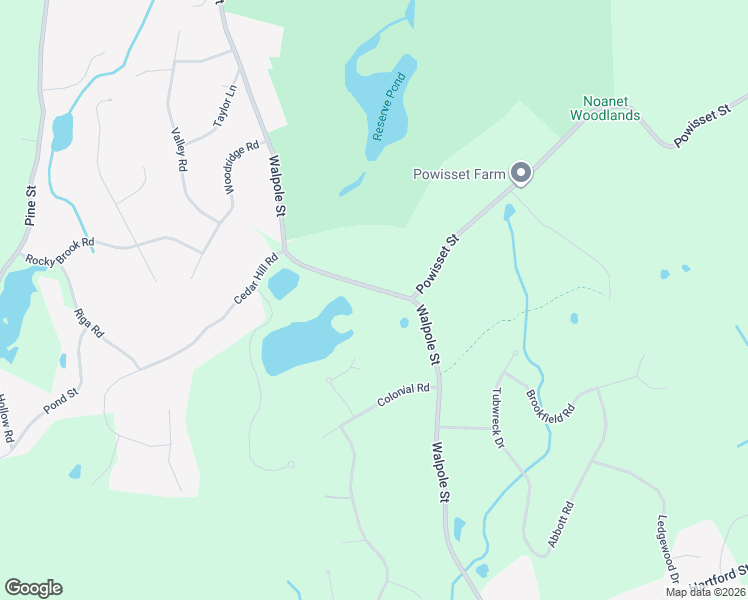 map of restaurants, bars, coffee shops, grocery stores, and more near 93 Walpole Street in Dover