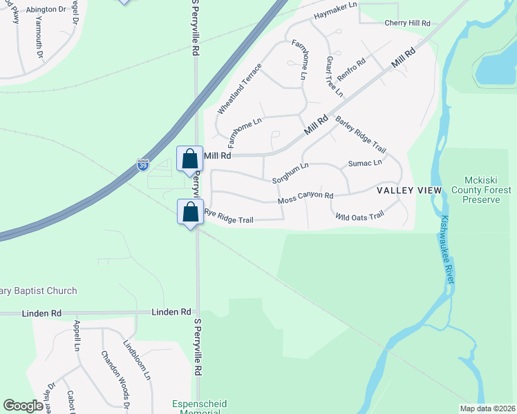 map of restaurants, bars, coffee shops, grocery stores, and more near 7173 Moss Canyon Road in Cherry Valley