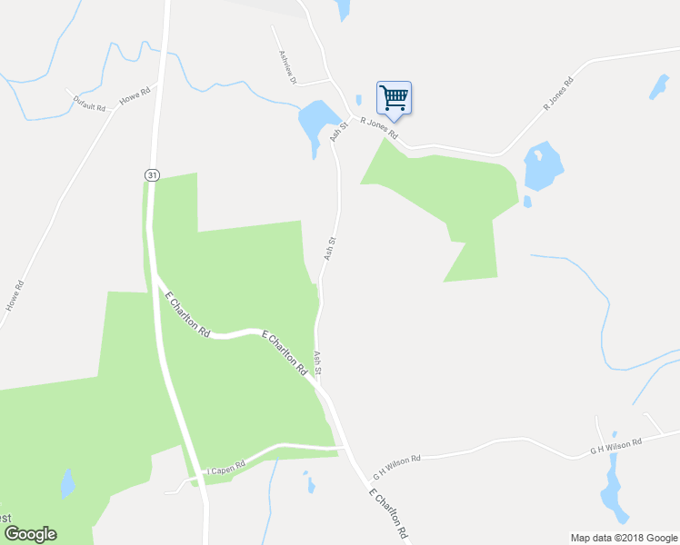 map of restaurants, bars, coffee shops, grocery stores, and more near 181 Ash Street in Spencer