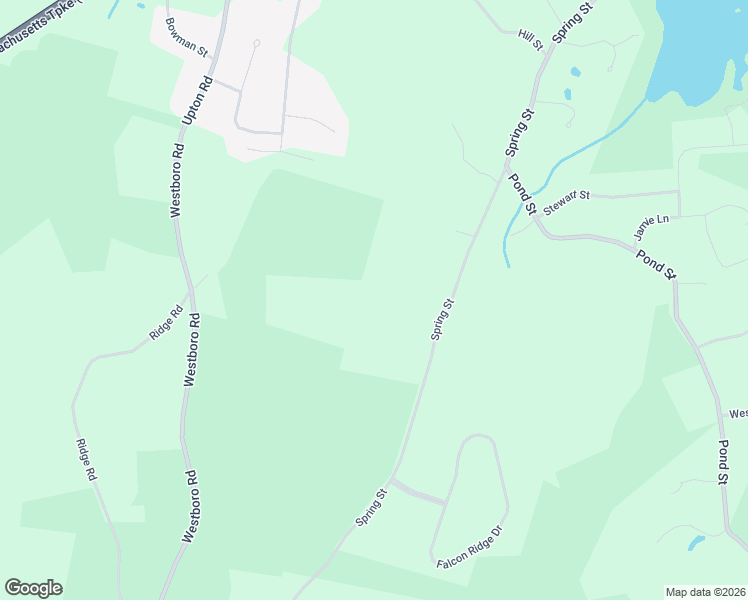 map of restaurants, bars, coffee shops, grocery stores, and more near 186 Spring Street in Hopkinton