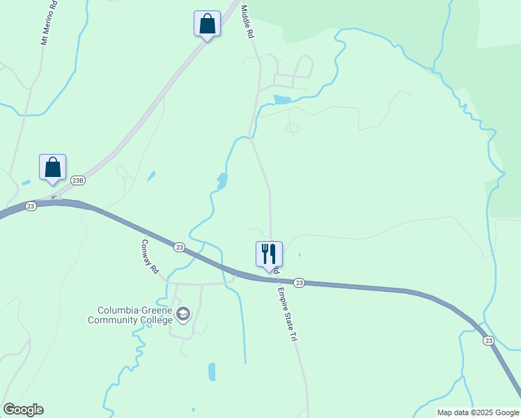 map of restaurants, bars, coffee shops, grocery stores, and more near 162 Middle Road in Hudson