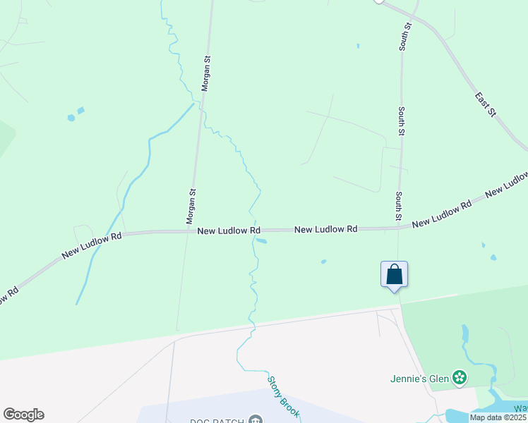 map of restaurants, bars, coffee shops, grocery stores, and more near 41-103 New Ludlow Road in Granby