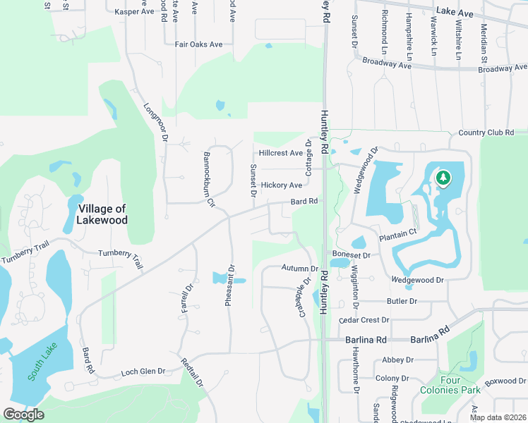 map of restaurants, bars, coffee shops, grocery stores, and more near 1282 Walnut Glen Drive in Crystal Lake