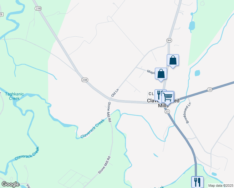map of restaurants, bars, coffee shops, grocery stores, and more near 10 Old Lane in Claverack