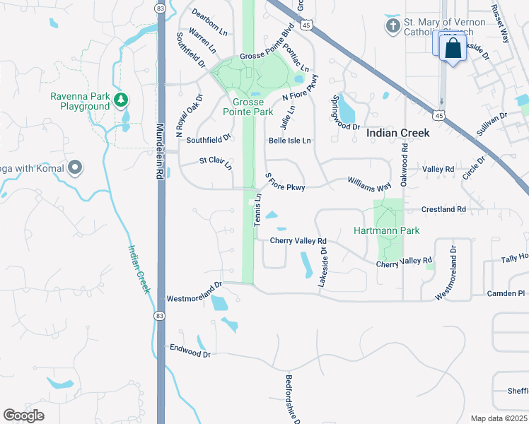 map of restaurants, bars, coffee shops, grocery stores, and more near 980 North Lakeside Drive in Vernon Hills