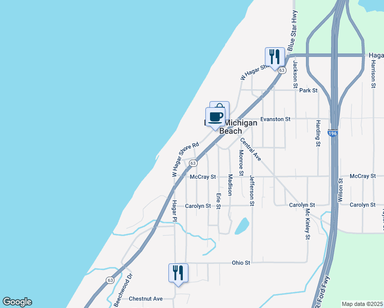 map of restaurants, bars, coffee shops, grocery stores, and more near 3357 Post Street in Coloma