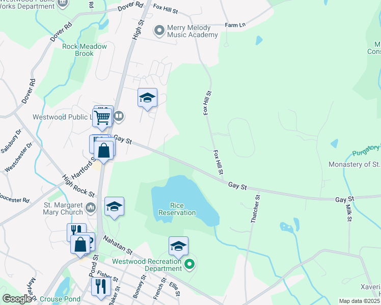 136 Gay Street, Westwood MA Walk Score