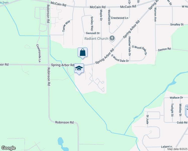 map of restaurants, bars, coffee shops, grocery stores, and more near 2000 Cascade Ridge Drive in Jackson
