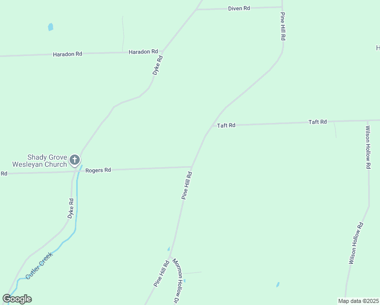 map of restaurants, bars, coffee shops, grocery stores, and more near 4637 Pine Hill Road in Corning