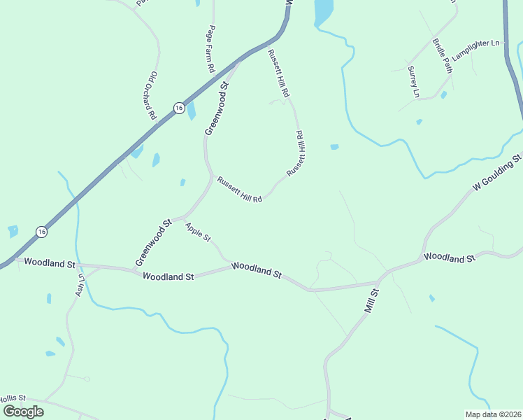 map of restaurants, bars, coffee shops, grocery stores, and more near 56 Russett Hill Road in Sherborn