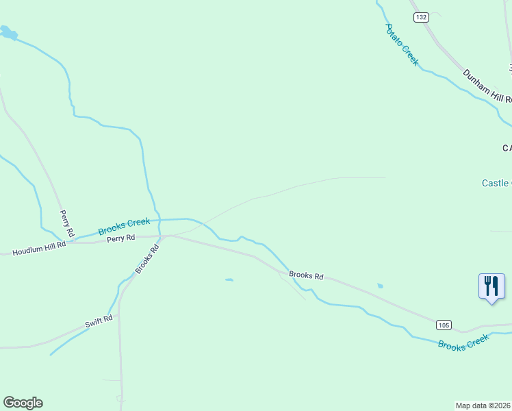 map of restaurants, bars, coffee shops, grocery stores, and more near 266 Fox Rd in Castle Creek