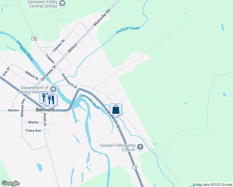 map of restaurants, bars, coffee shops, grocery stores, and more near 17 Maple Street in Belmont
