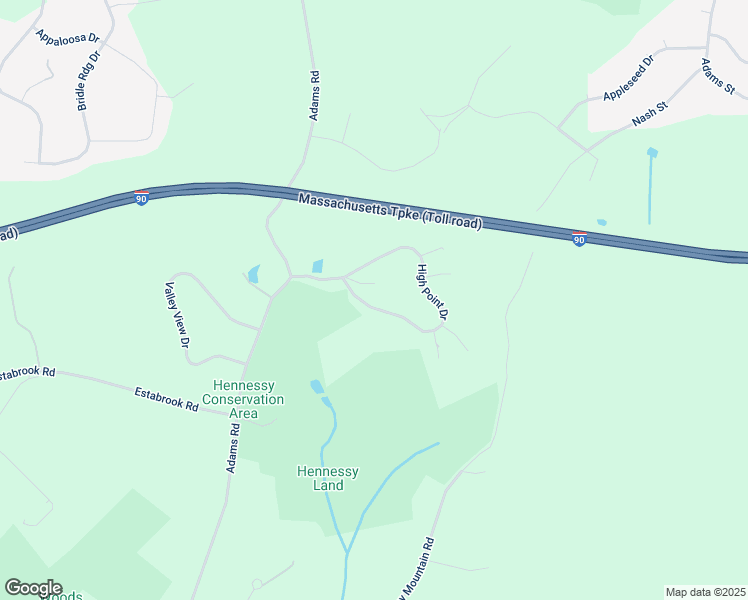 map of restaurants, bars, coffee shops, grocery stores, and more near 9 High Point Drive in Grafton