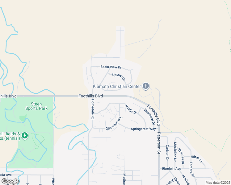 map of restaurants, bars, coffee shops, grocery stores, and more near 5524 Havencrest Drive in Klamath Falls