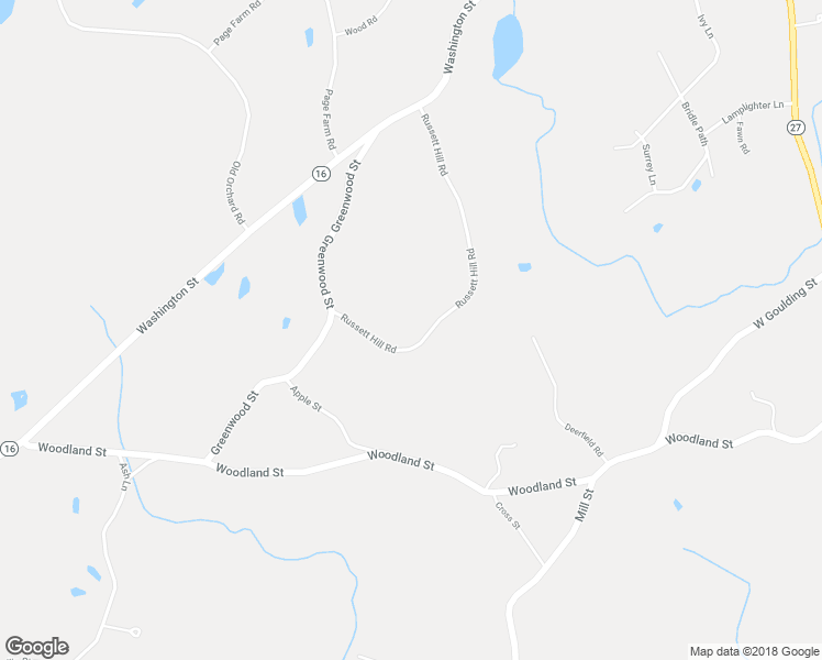 map of restaurants, bars, coffee shops, grocery stores, and more near 56 Russett Hill Road in Sherborn