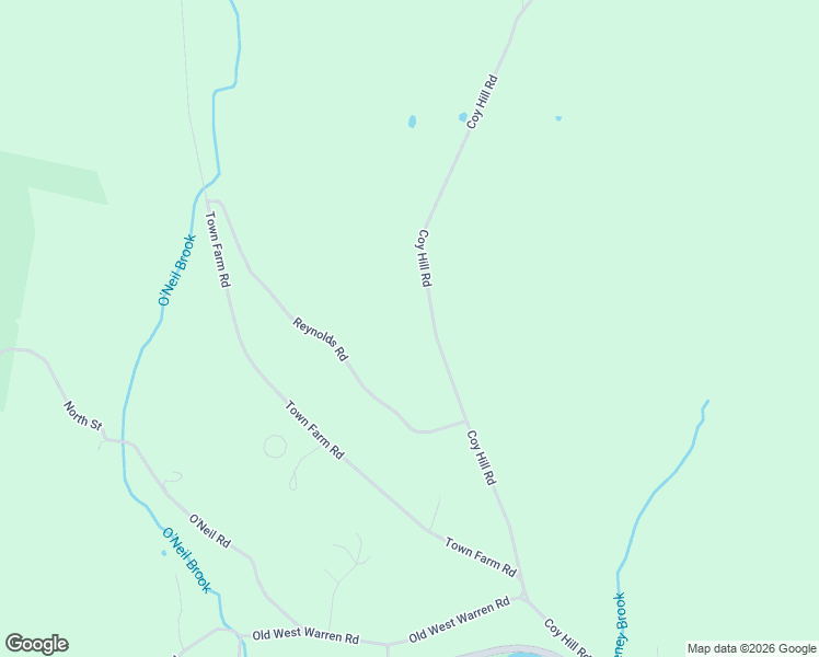 map of restaurants, bars, coffee shops, grocery stores, and more near 431 Coy Hill Road in Warren