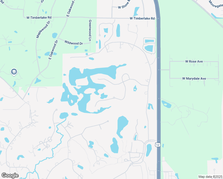 map of restaurants, bars, coffee shops, grocery stores, and more near 23 Riderwood Road in North Barrington