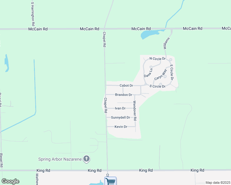 map of restaurants, bars, coffee shops, grocery stores, and more near 7984 Brandon Dr in Parma