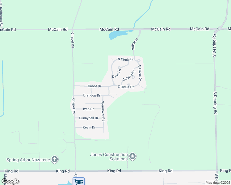 map of restaurants, bars, coffee shops, grocery stores, and more near 2503 Milford Road in Parma