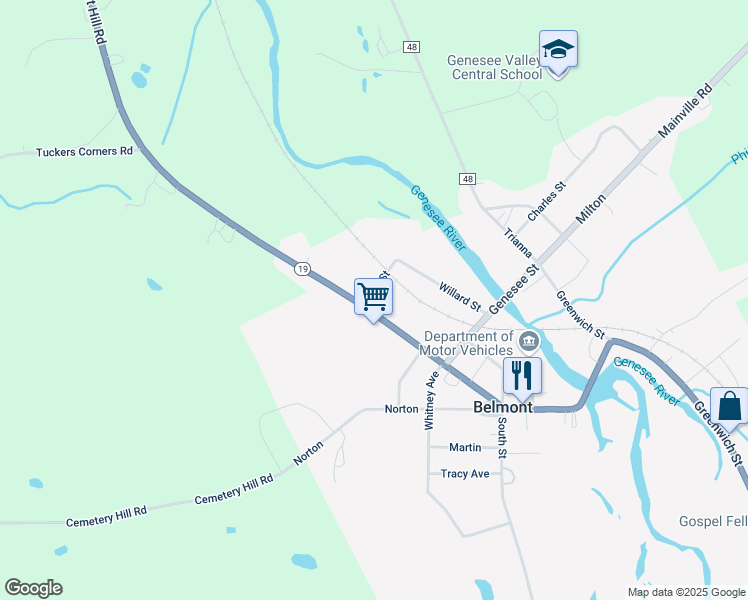 map of restaurants, bars, coffee shops, grocery stores, and more near 49 Willets Avenue in Belmont