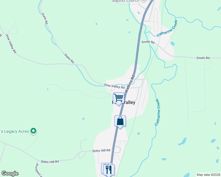 map of restaurants, bars, coffee shops, grocery stores, and more near 510 Pine Valley Road in Pine Valley