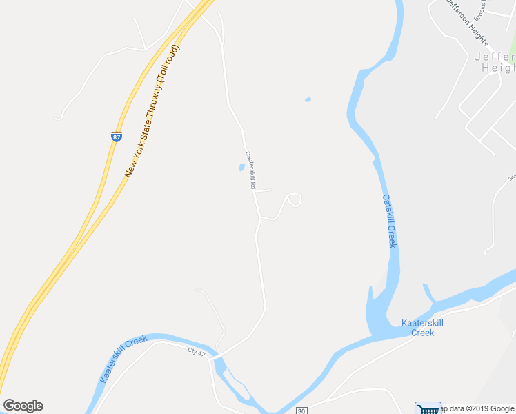 map of restaurants, bars, coffee shops, grocery stores, and more near 5447 Cauterskill Road in Catskill